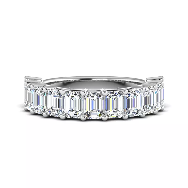 Monroe 11 Stone Shared Prong Lab Anniversary Band