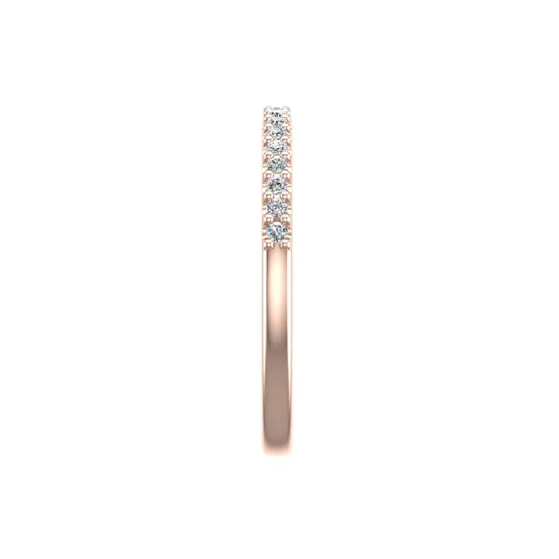 14K Rose Gold Violet Pave Band