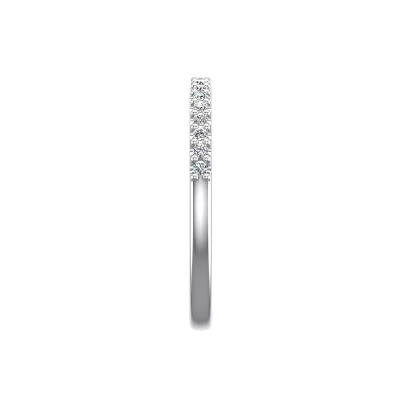14K White Gold Violet Pave Band