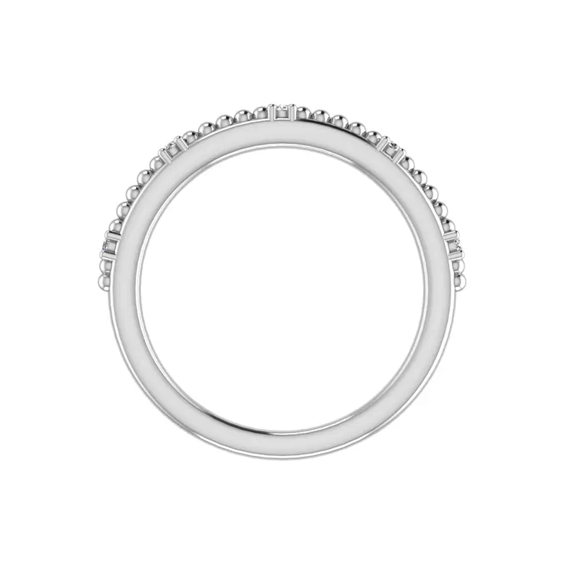 Platinum Ruby Bubble Diamond Band