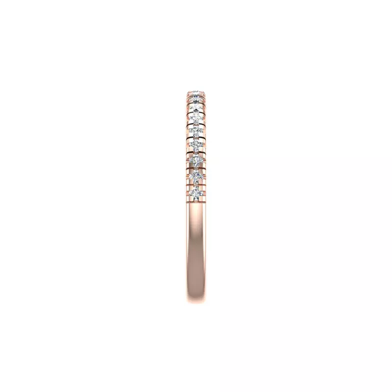 14K Rose Gold Kinsley Pave Band