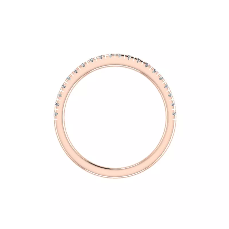 14K Rose Gold Kinsley Pave Band