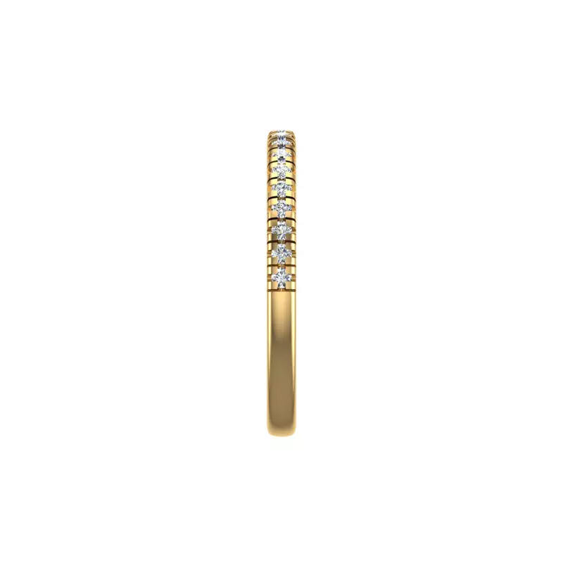 14K Yellow Gold Kinsley Pave Band