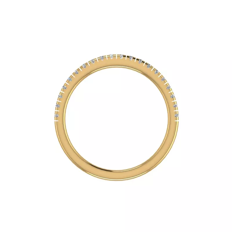 14K Yellow Gold Kinsley Pave Band