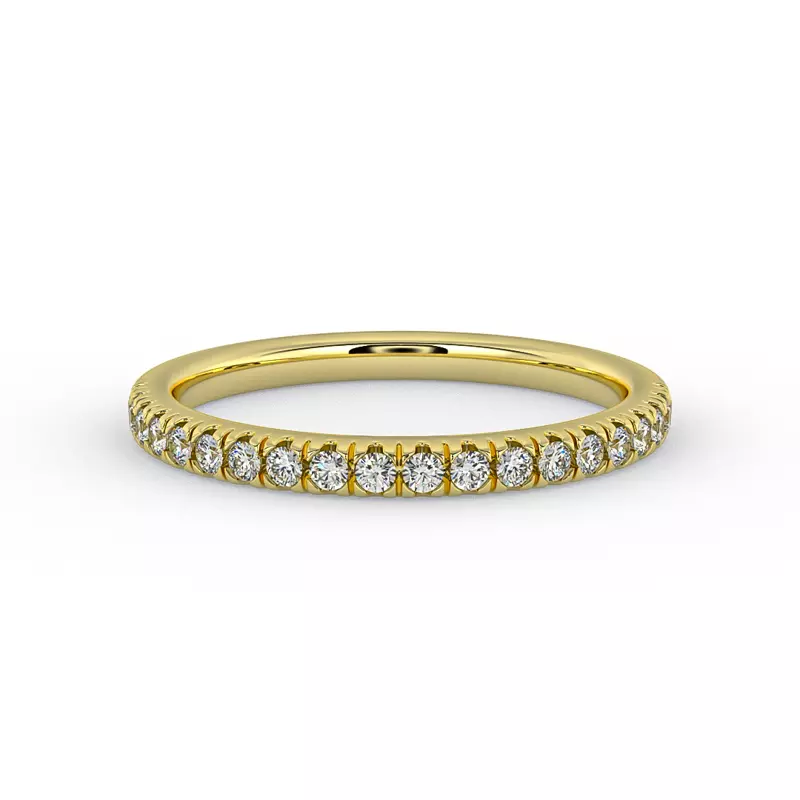 14K Yellow Gold Kinsley Pave Band
