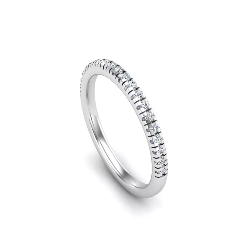 18K White Gold Kinsley Pave Band