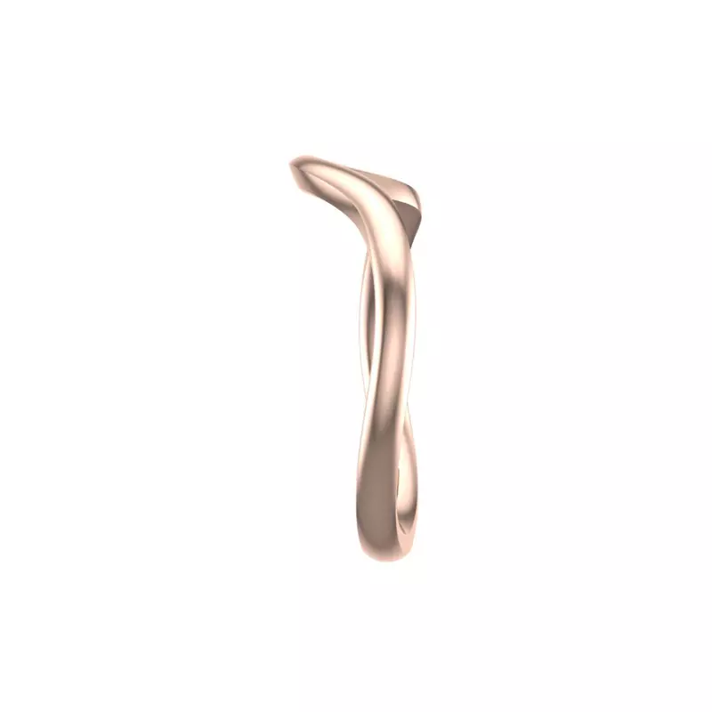 14K Rose Gold Hailey Twist Band