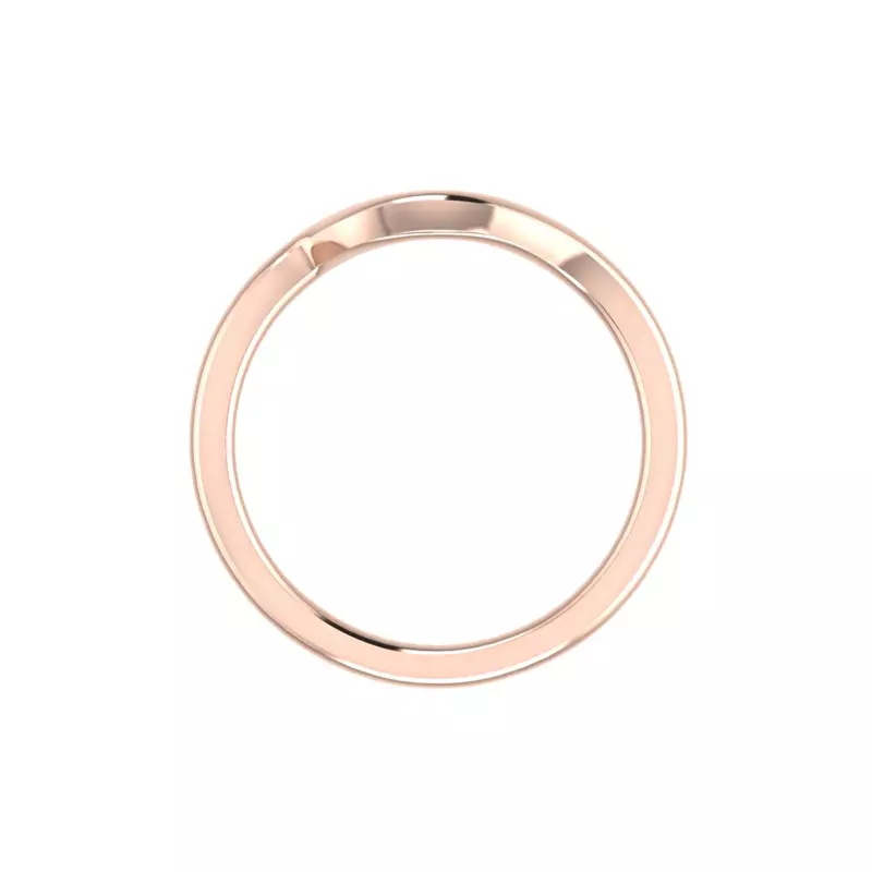 14K Rose Gold Hailey Twist Band