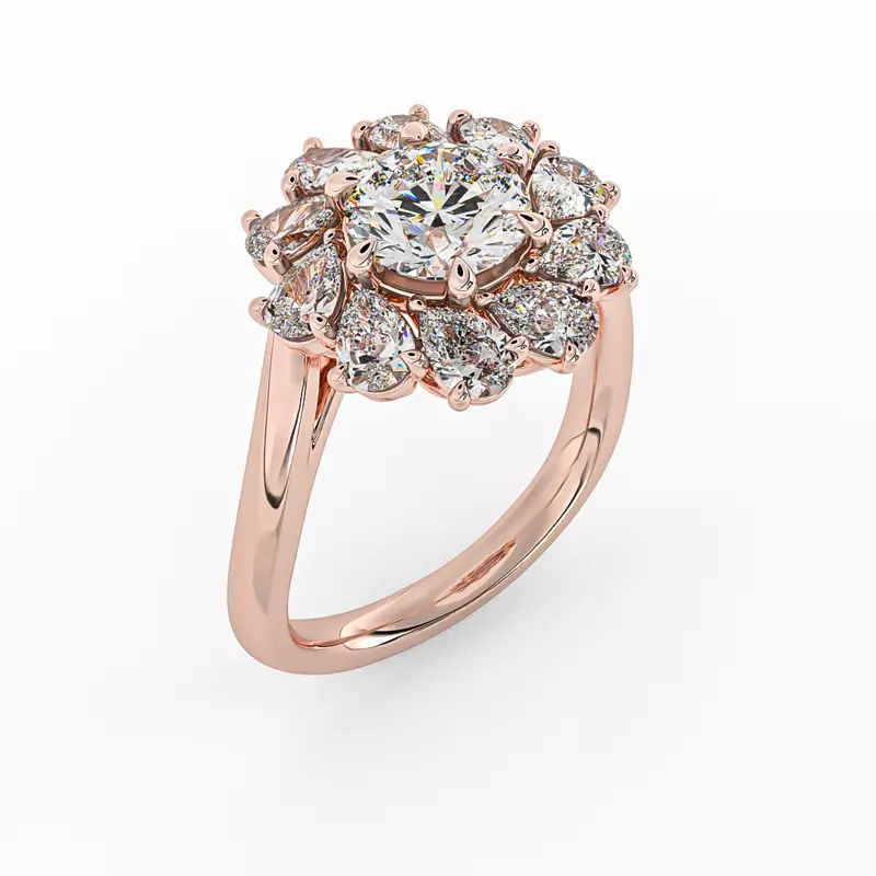 14K Rose Gold Hailey Twist Band