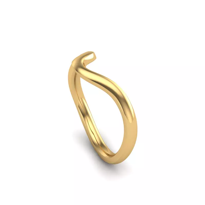 18K Yellow Gold Hailey Twist Band