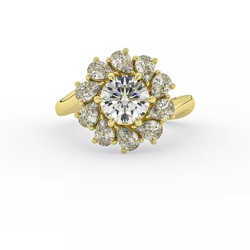 18K Yellow Gold Hailey Twist Band