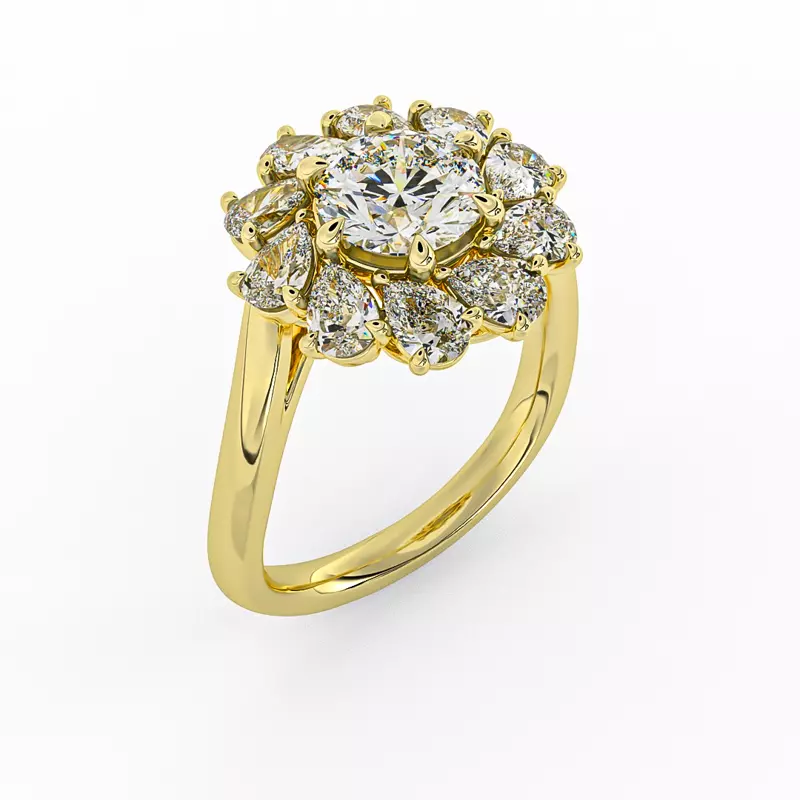 18K Yellow Gold Hailey Twist Band