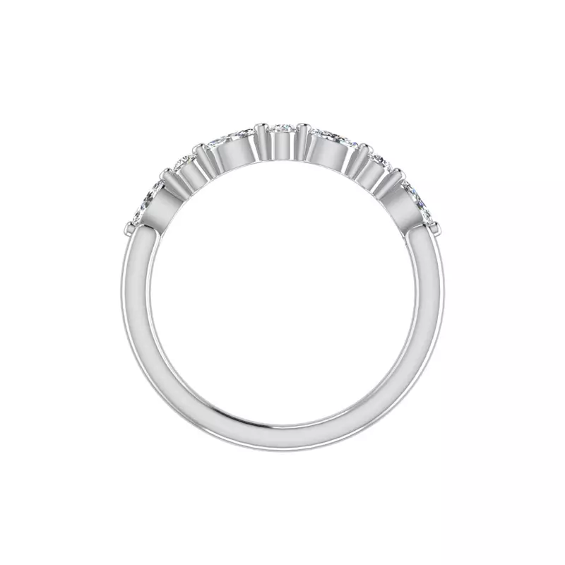 14K White Gold Samantha Diamond Band