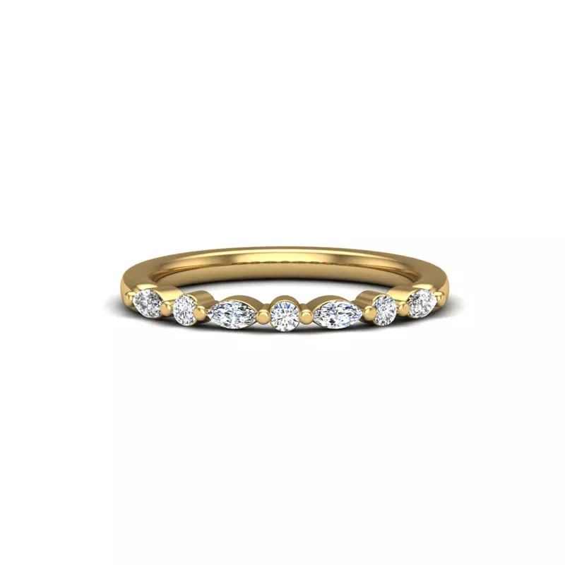14K Yellow Gold Samantha Diamond Band