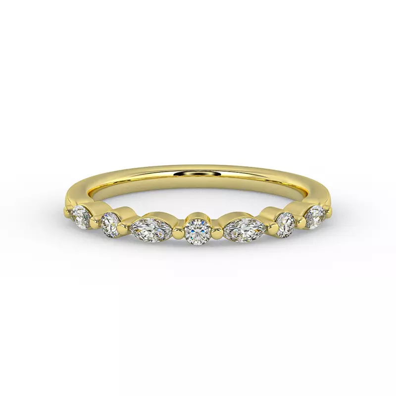 14K Yellow Gold Samantha Diamond Band