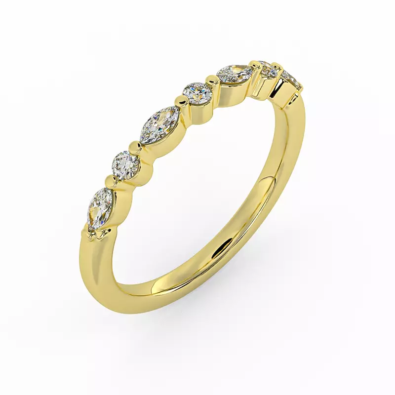 14K Yellow Gold Samantha Diamond Band