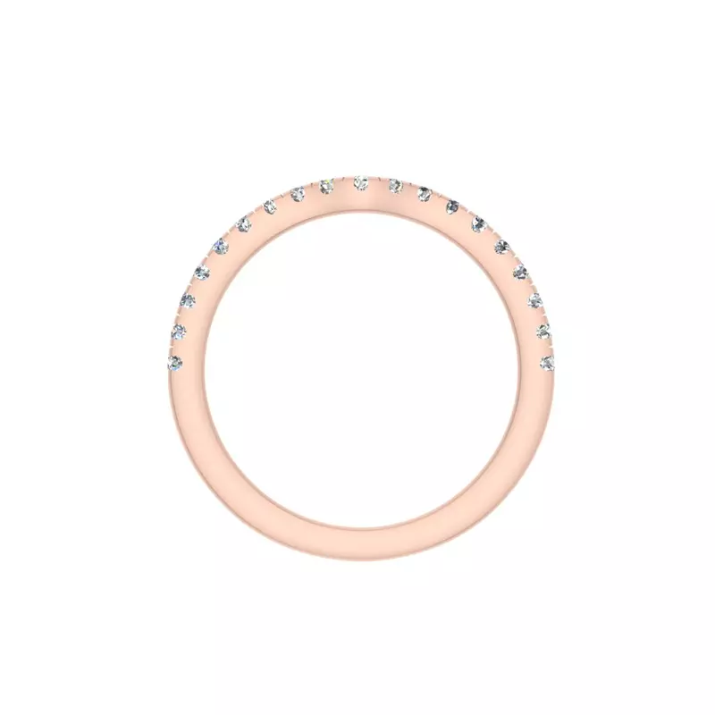 14K Rose Gold Julia Pave Band