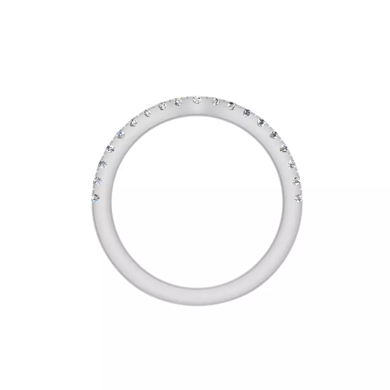 14K White Gold Julia Pave Band
