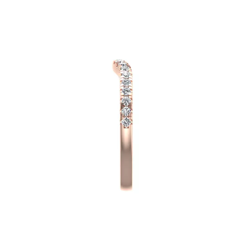 14K Rose Gold Athena Pave Band