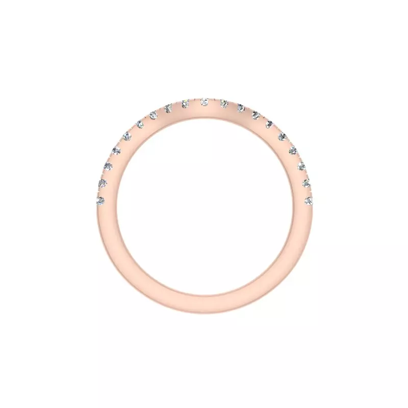 14K Rose Gold Athena Pave Band