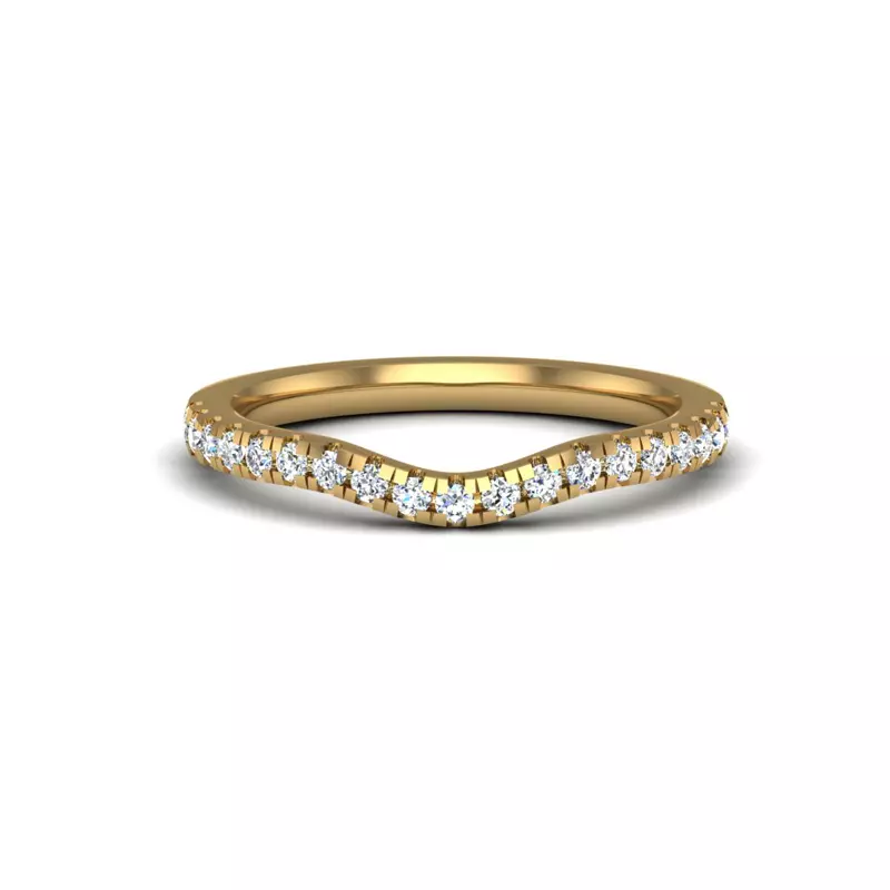 14K Yellow Gold Athena Pave Band