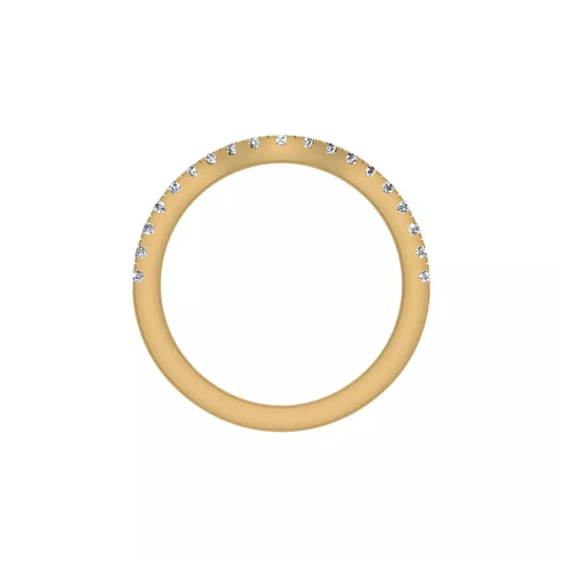 14K Yellow Gold Athena Pave Band