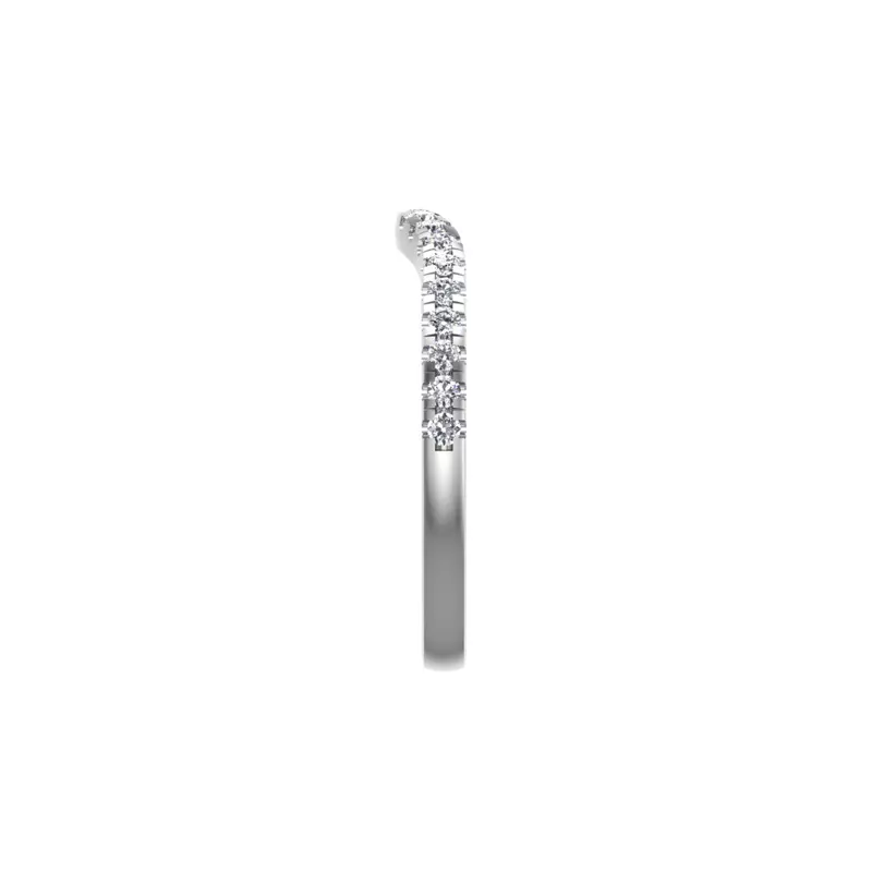 18K White Gold Athena Pave Band