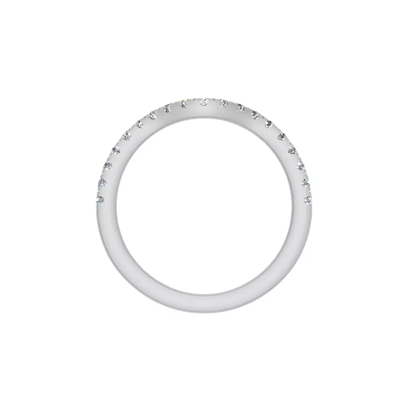 18K White Gold Athena Pave Band