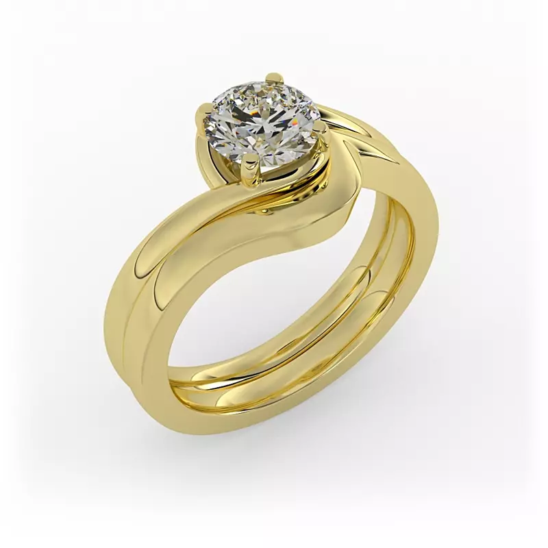 18K Yellow Gold Amelia Band