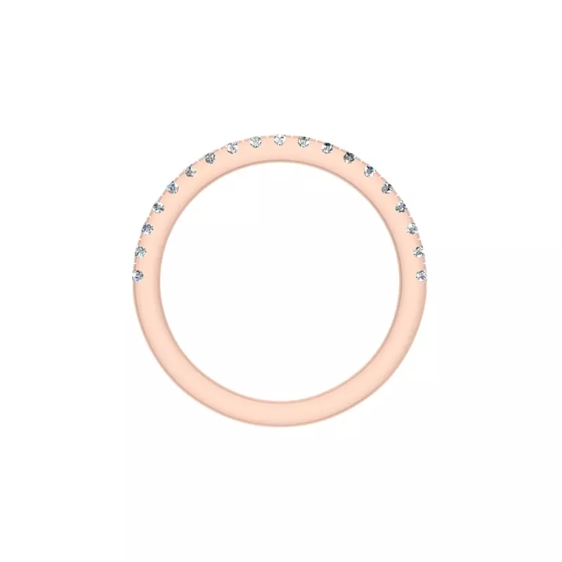 14K Rose Gold Hadley Pave Band