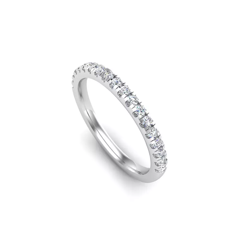 Platinum Hadley Pave Band