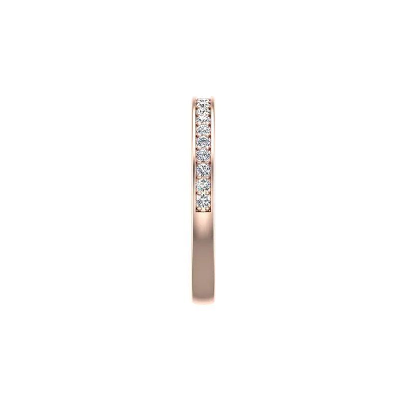 14K Rose Gold Eliza Pave Band
