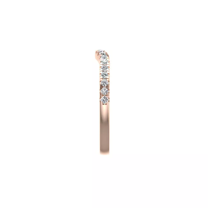 14K Rose Gold Kaylee Pave Band