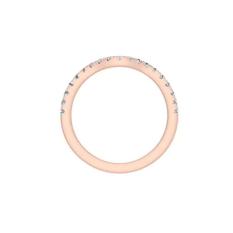 14K Rose Gold Kaylee Pave Band