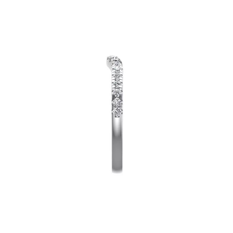 18K White Gold Kaylee Pave Band