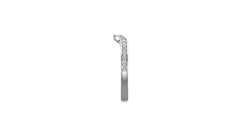 14K White Gold Lyla Pave Band