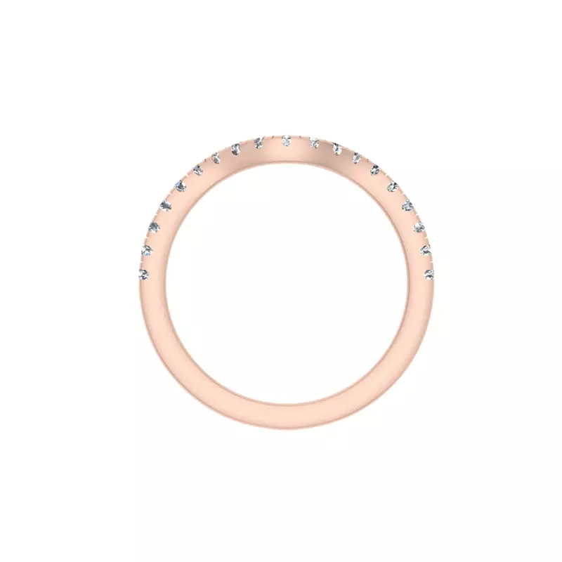 14K Rose Gold Isabelle Pave Band