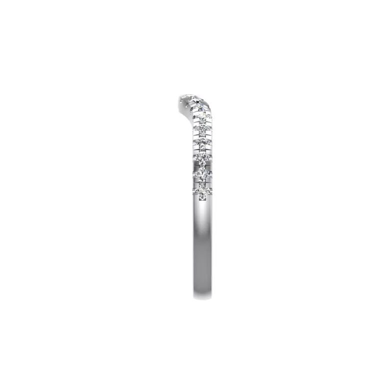 14K White Gold Isabelle Pave Band