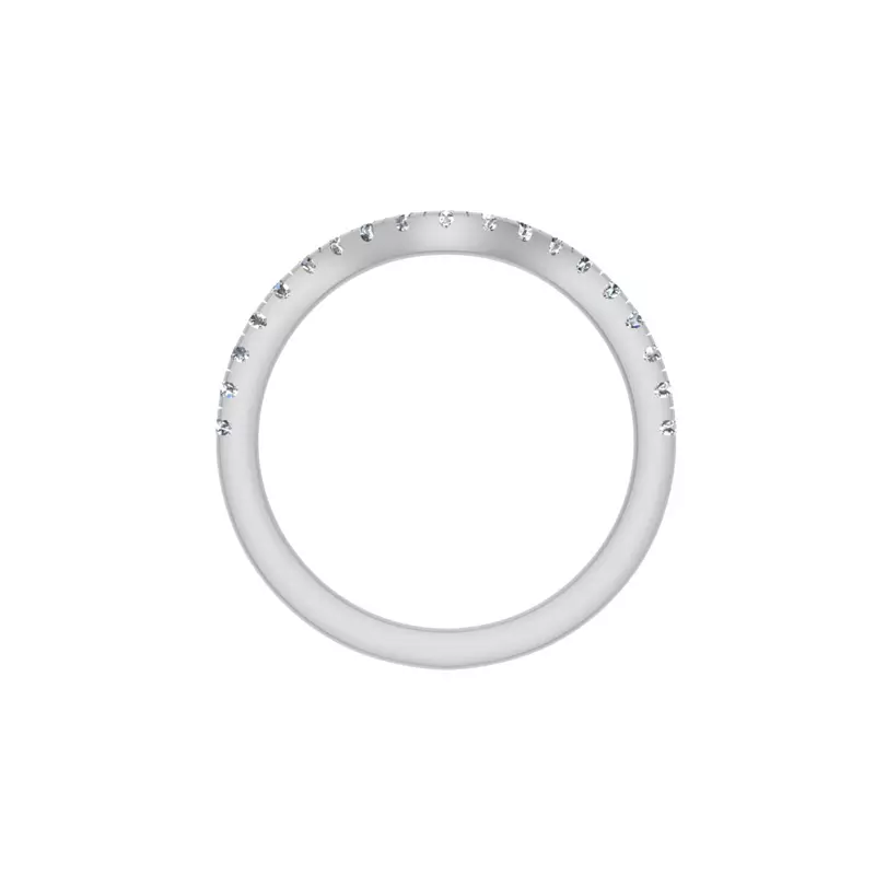 14K White Gold Isabelle Pave Band