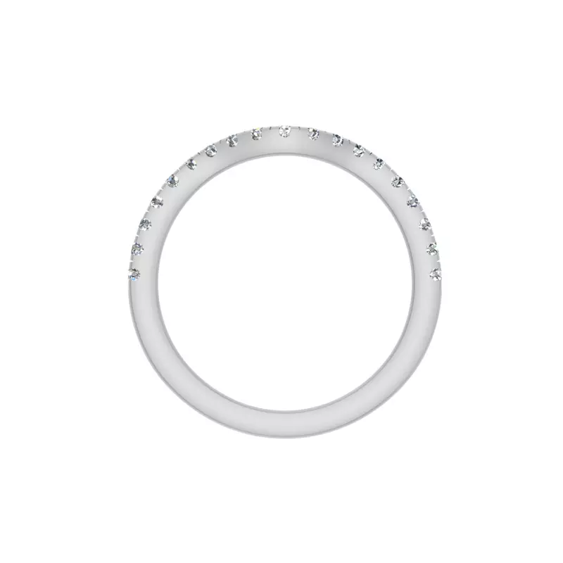 18K White Gold Arianna Pave Band