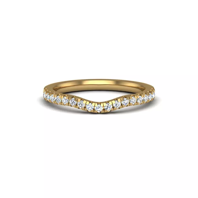 18K Yellow Gold Arianna Pave Band