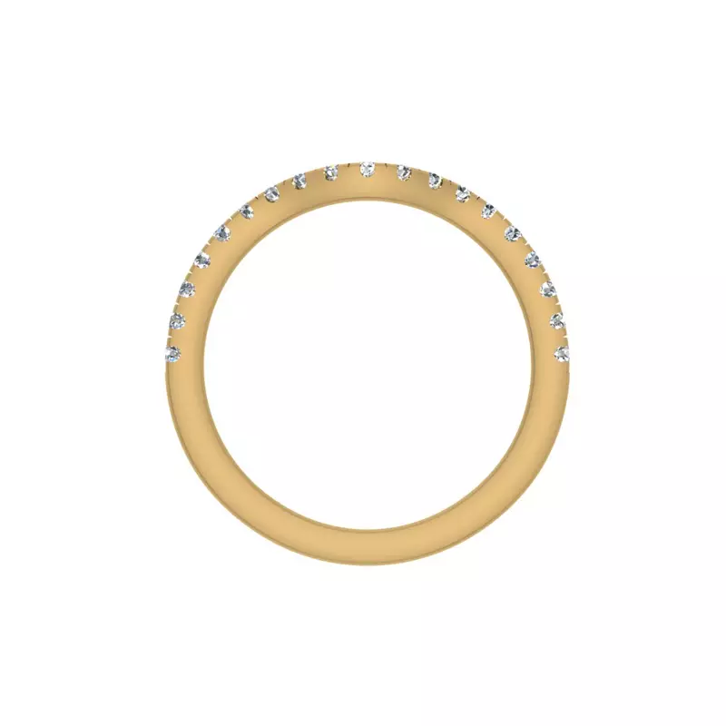 18K Yellow Gold Arianna Pave Band
