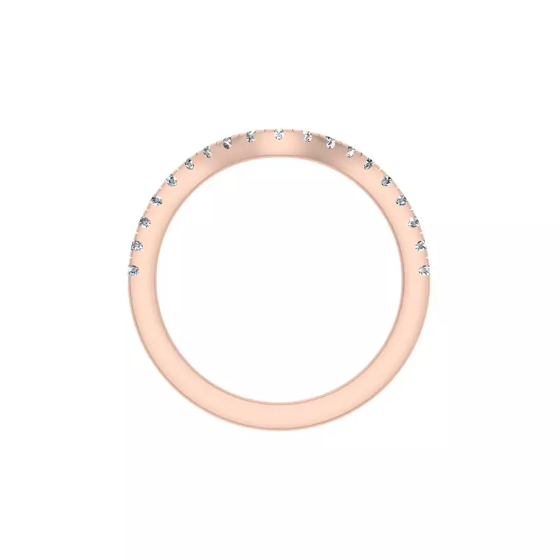 14K Rose Gold Eden Pave Band