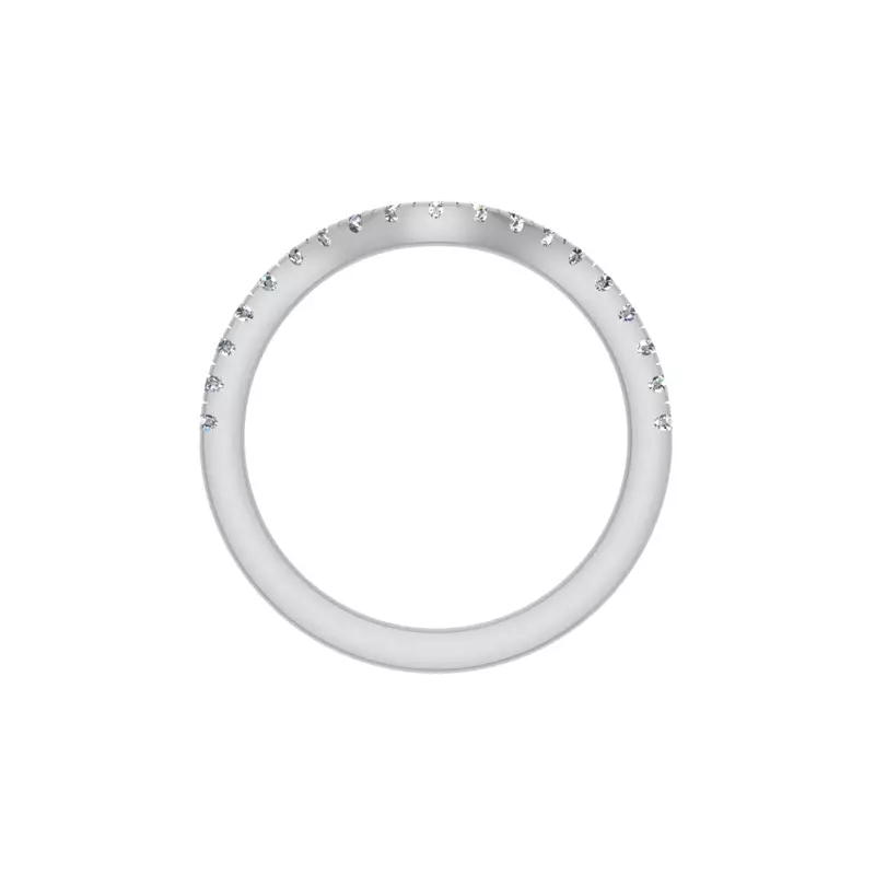 14K White Gold Eden Pave Band