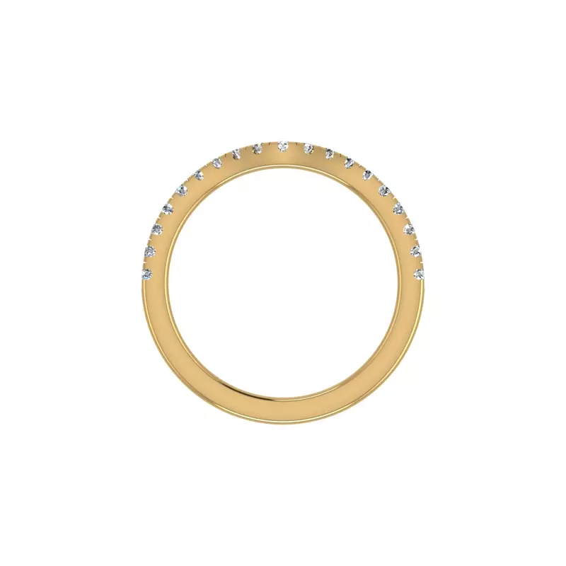 18K Yellow Gold Ayla Pave Band