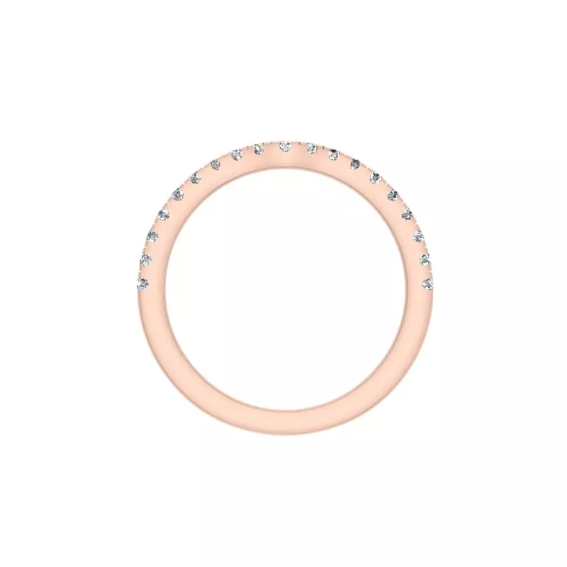 14K Rose Gold Ellieana Pave Band