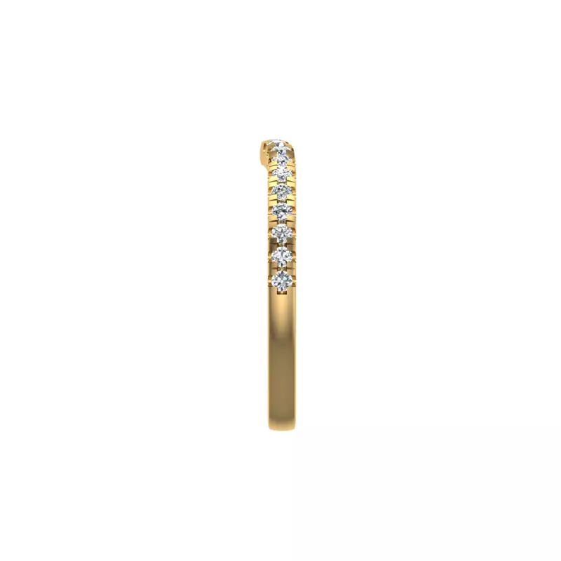 14K Yellow Gold Ellieana Pave Band