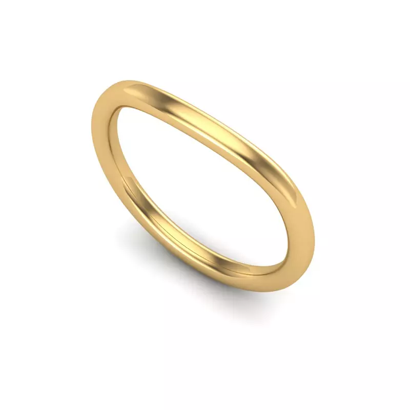 14K Yellow Gold Faith Band