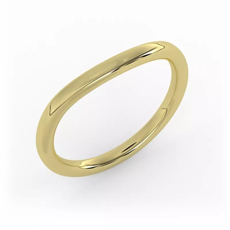 14K Yellow Gold Faith Band