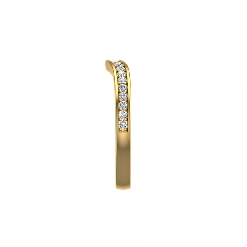 18K Yellow Gold Alina Pave Band